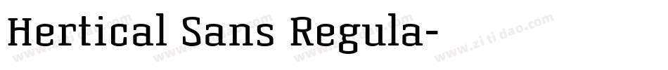 Hertical Sans Regula字体转换